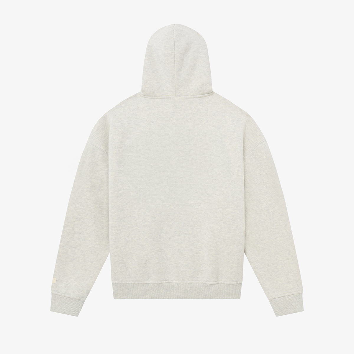 SCRIPT LOGO ZIP HOODY - HEATHER GREY