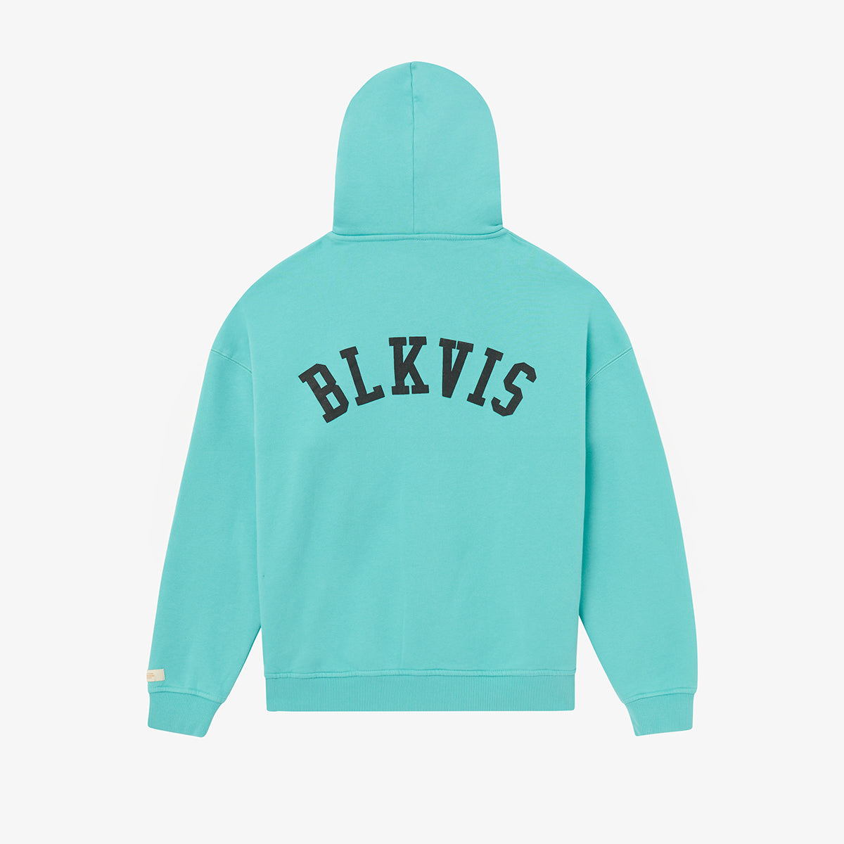 LOGO ZIP HOODY - BLUE TURQUOISE