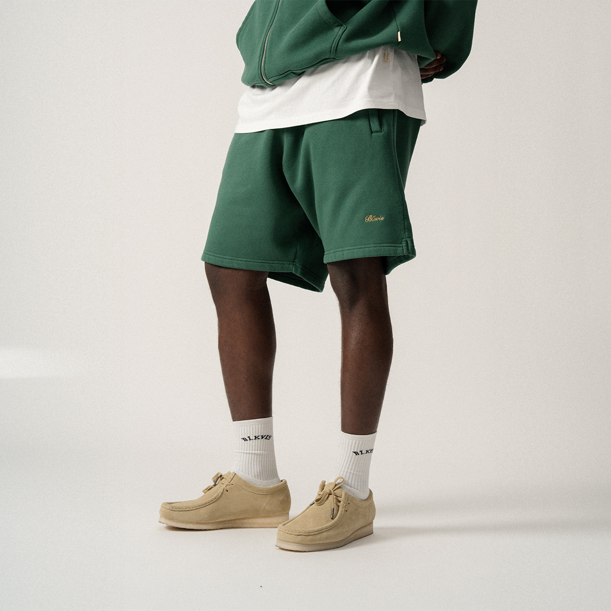 SCRIPT LOGO SWEATSHORTS - HUNTER GREEN