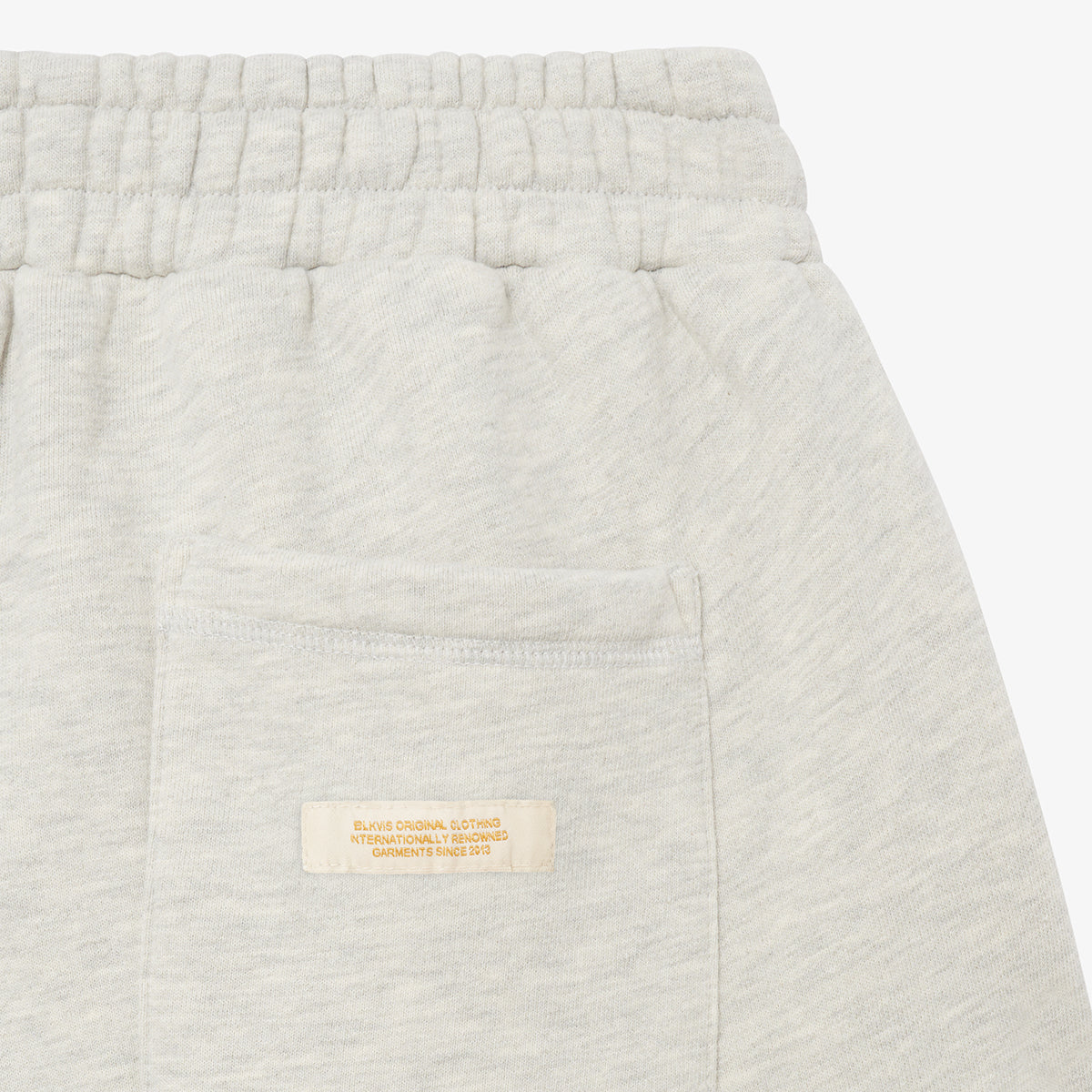 SCRIPT LOGO SWEATSHORTS - HEATHER GREY