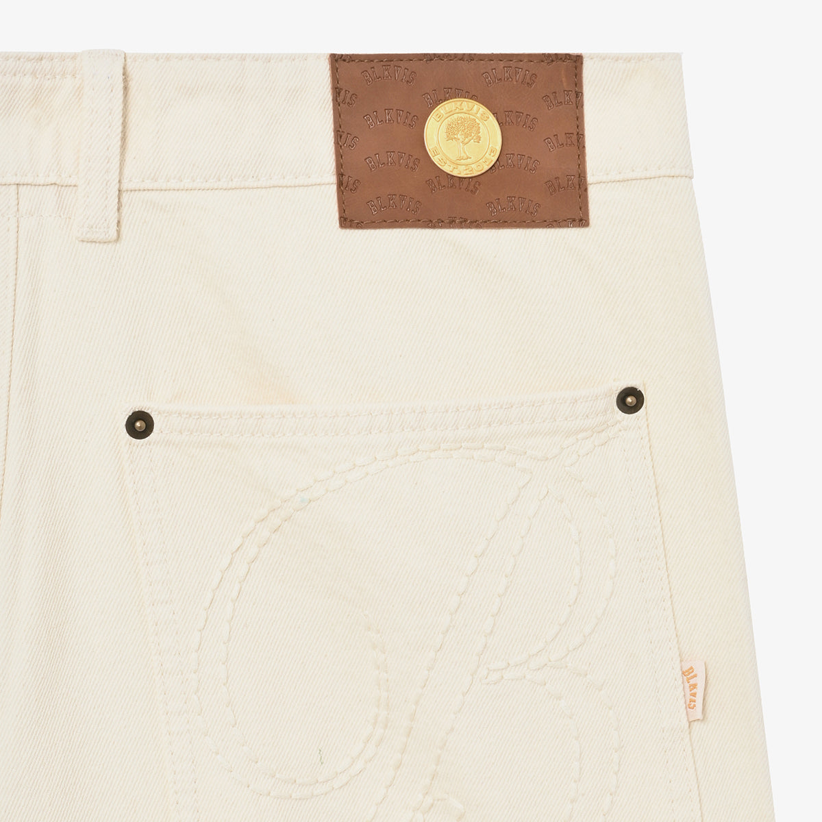 DENIM SHORTS - ANTIQUE WHITE