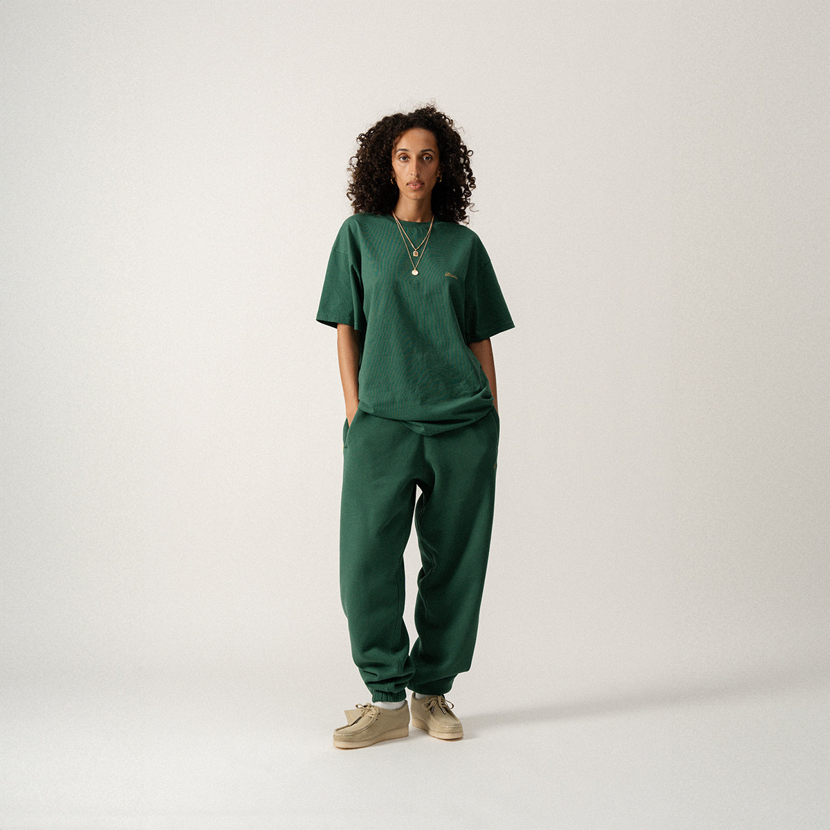 SCRIPT LOGO SWEATPANTS - HUNTER GREEN