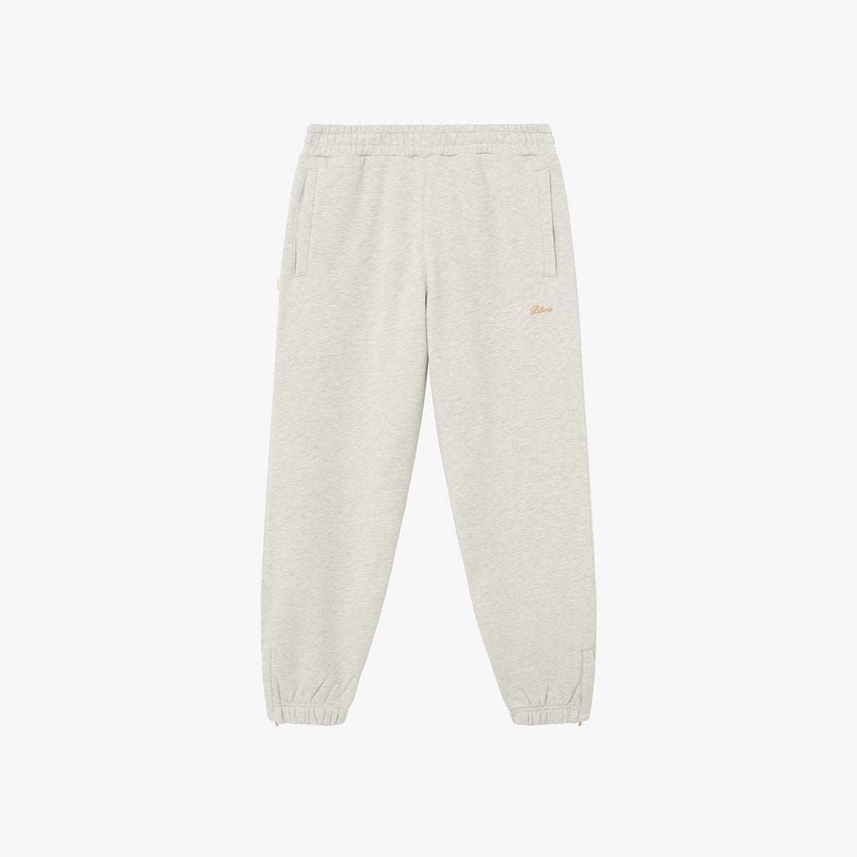 PANTALON DE SWEAT AVEC LOGO SCRIPT - GRIS CHINÉ