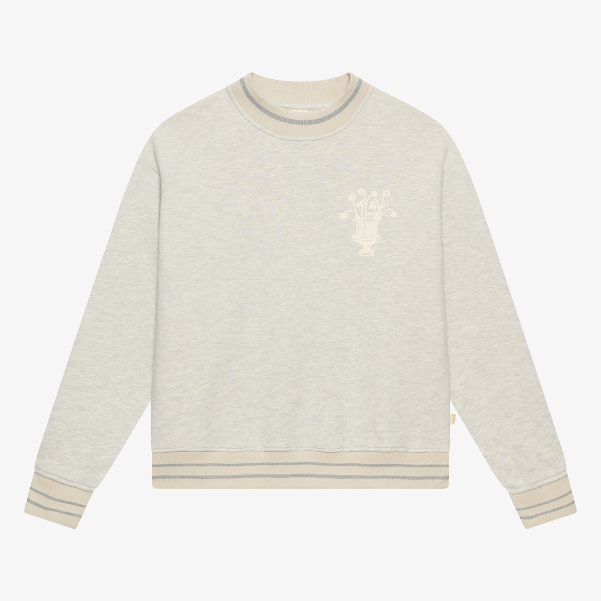 BLKVIS VASO CREWNECK - LIGHT GREY HEATHER