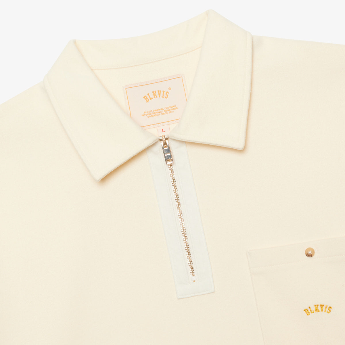 BLKVIS LOGO TWILL SHIRT - ANTIQUE WHITE