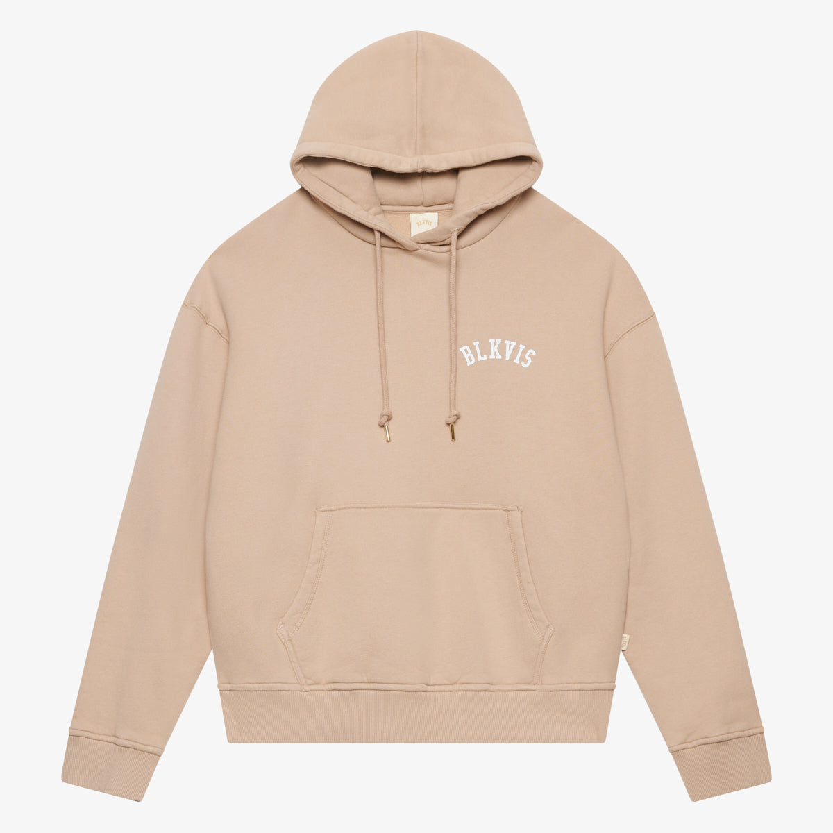 BLKVIS LOGO HOODY - HUMUS