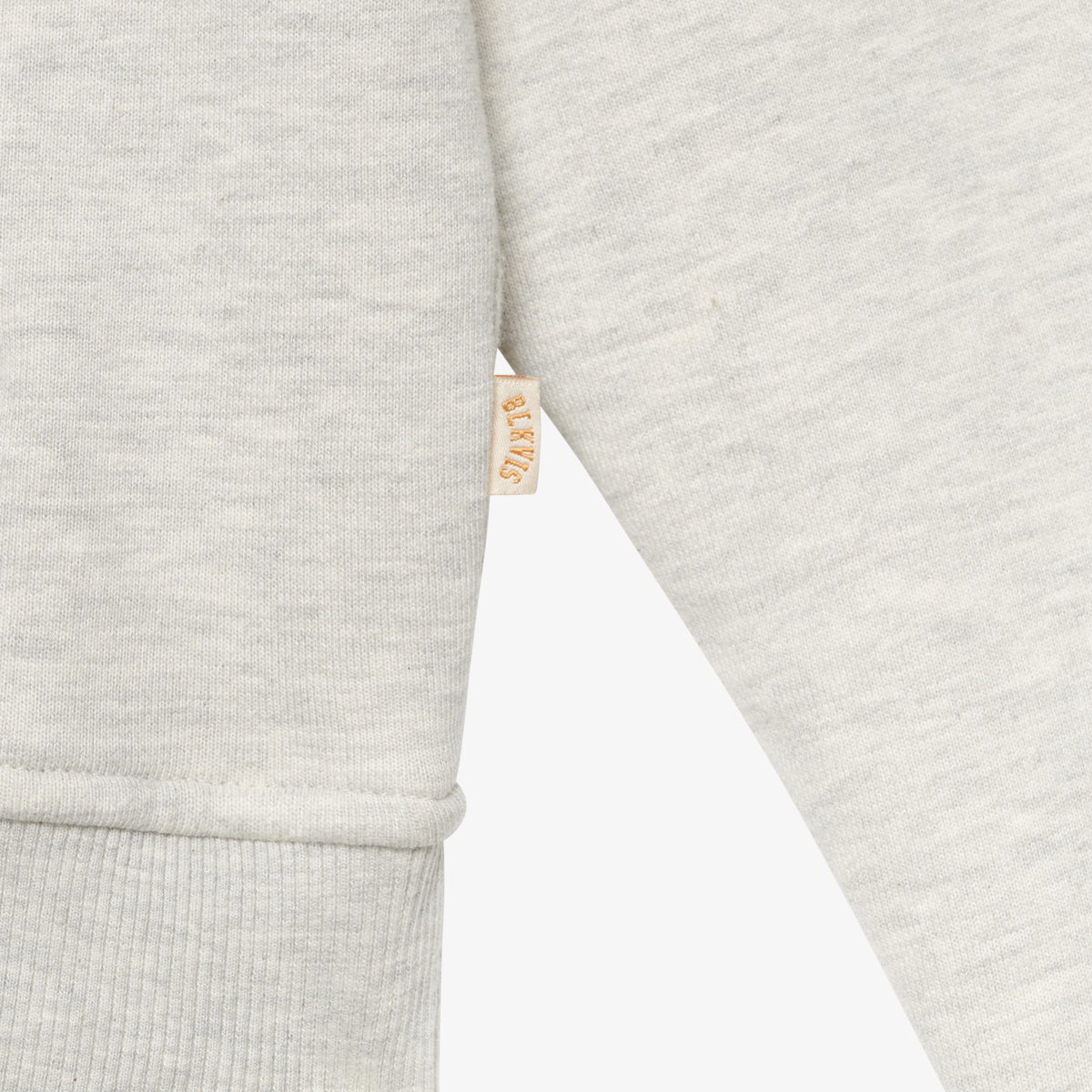 BLKVIS LOGO HOODY - LIGHT GREY HEATHER