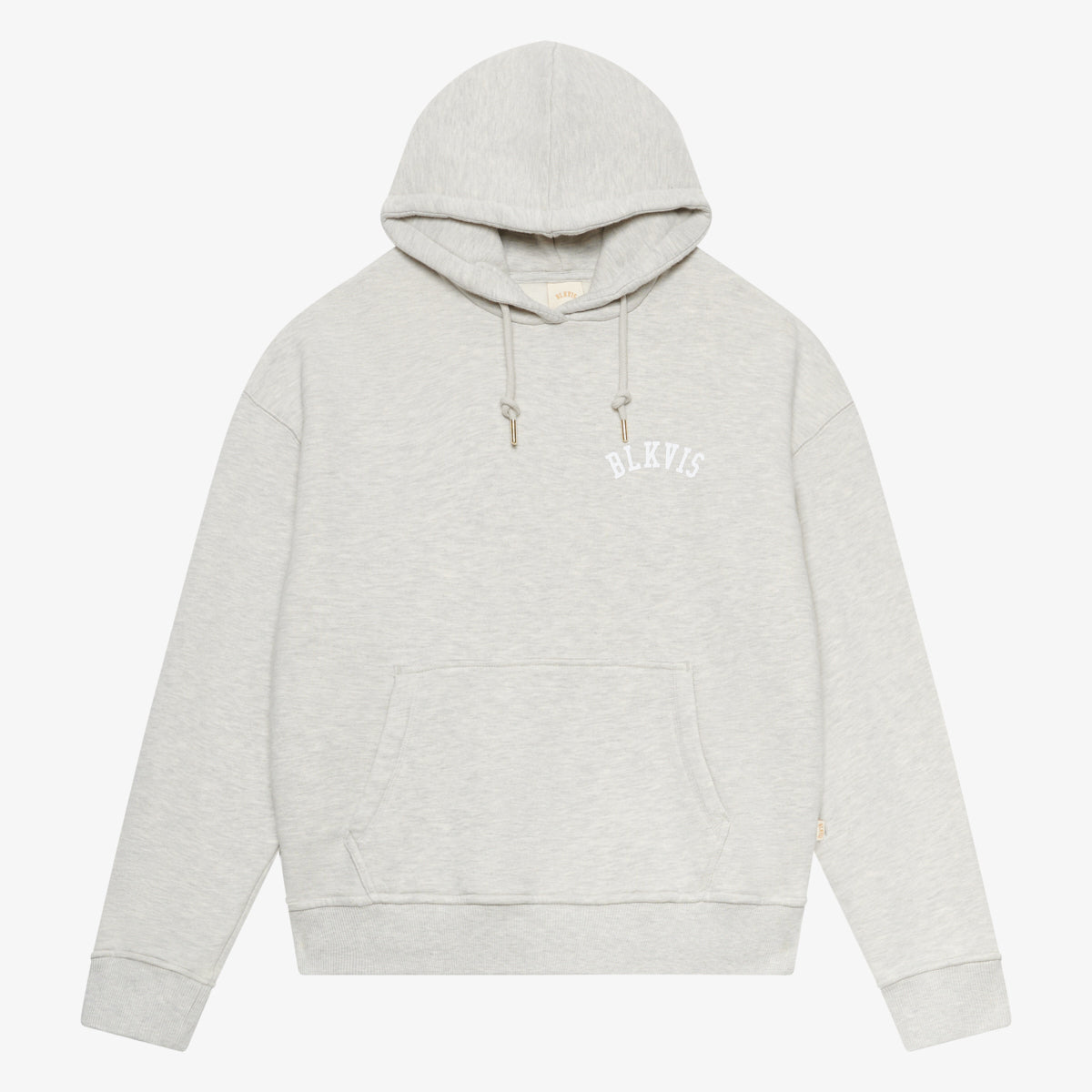 BLKVIS LOGO HOODY - LIGHT GREY HEATHER