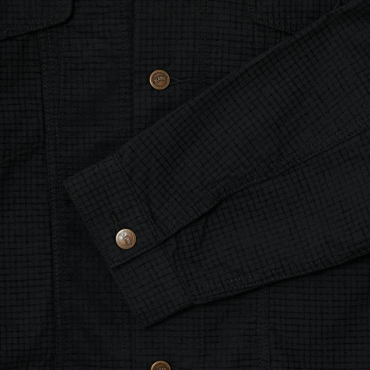 BLKVIS CHECKED CHENILLE JACKET - BLACK