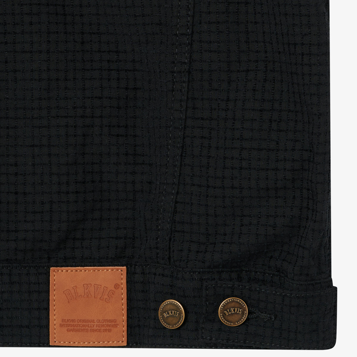 BLKVIS CHECKED CHENILLE JACKET - BLACK