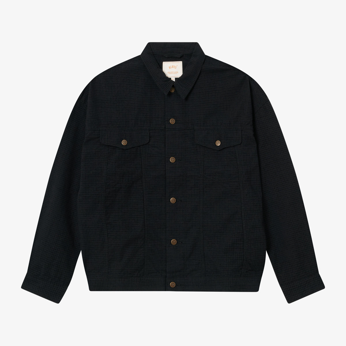 BLKVIS CHECKED CHENILLE JACKET - BLACK