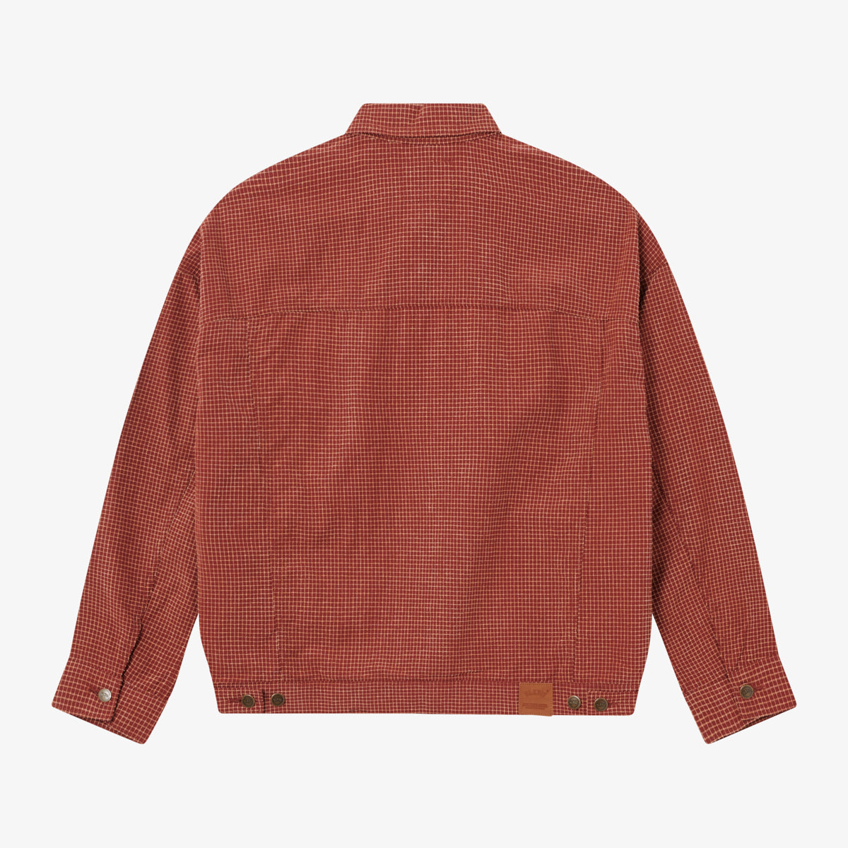 BLKVIS CHECKED CHENILLE JACKET - MADDER BROWN