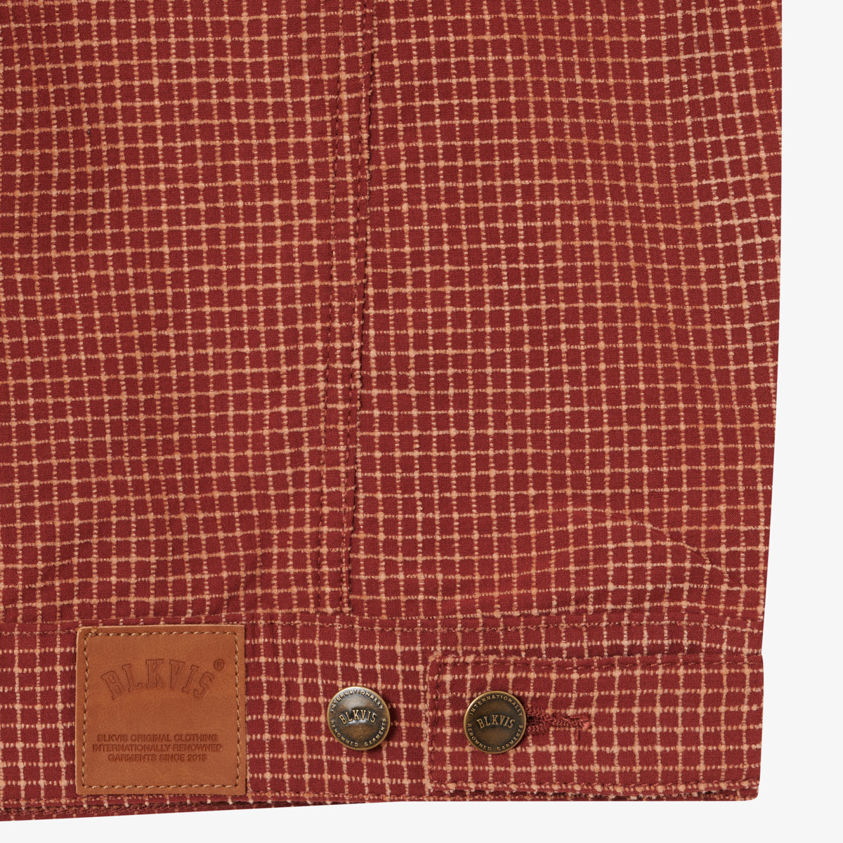 BLKVIS CHECKED CHENILLE JACKET - MADDER BROWN