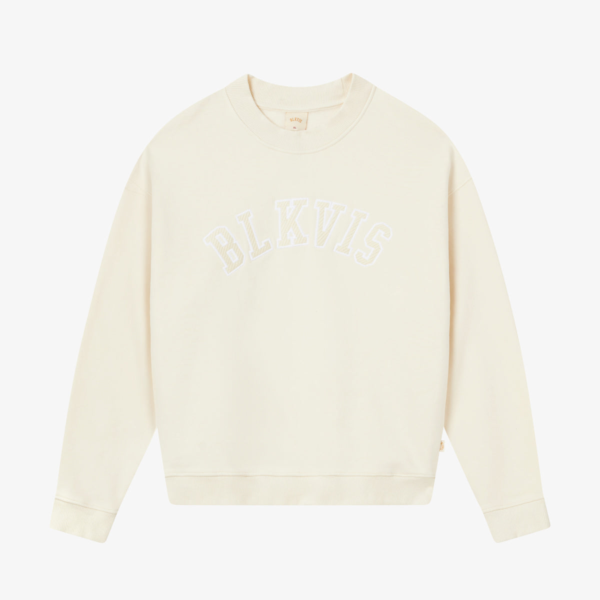 BLKVIS LOGO CREWNECK - ANTIQUE WHITE