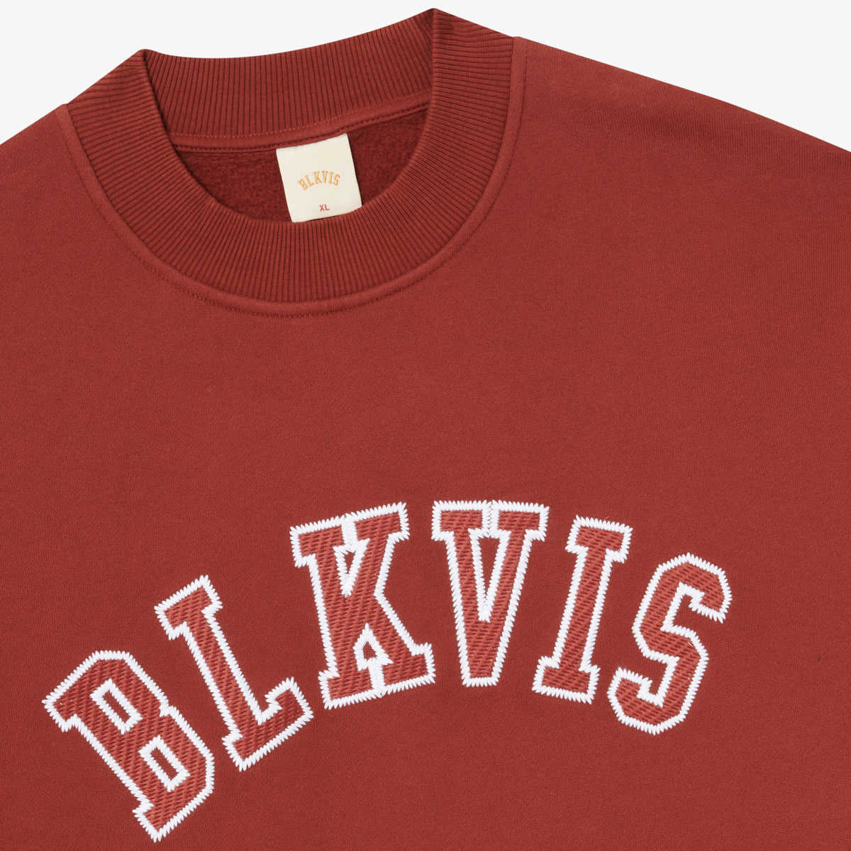 BLKVIS LOGO CREWNECK - MADDER BROWN