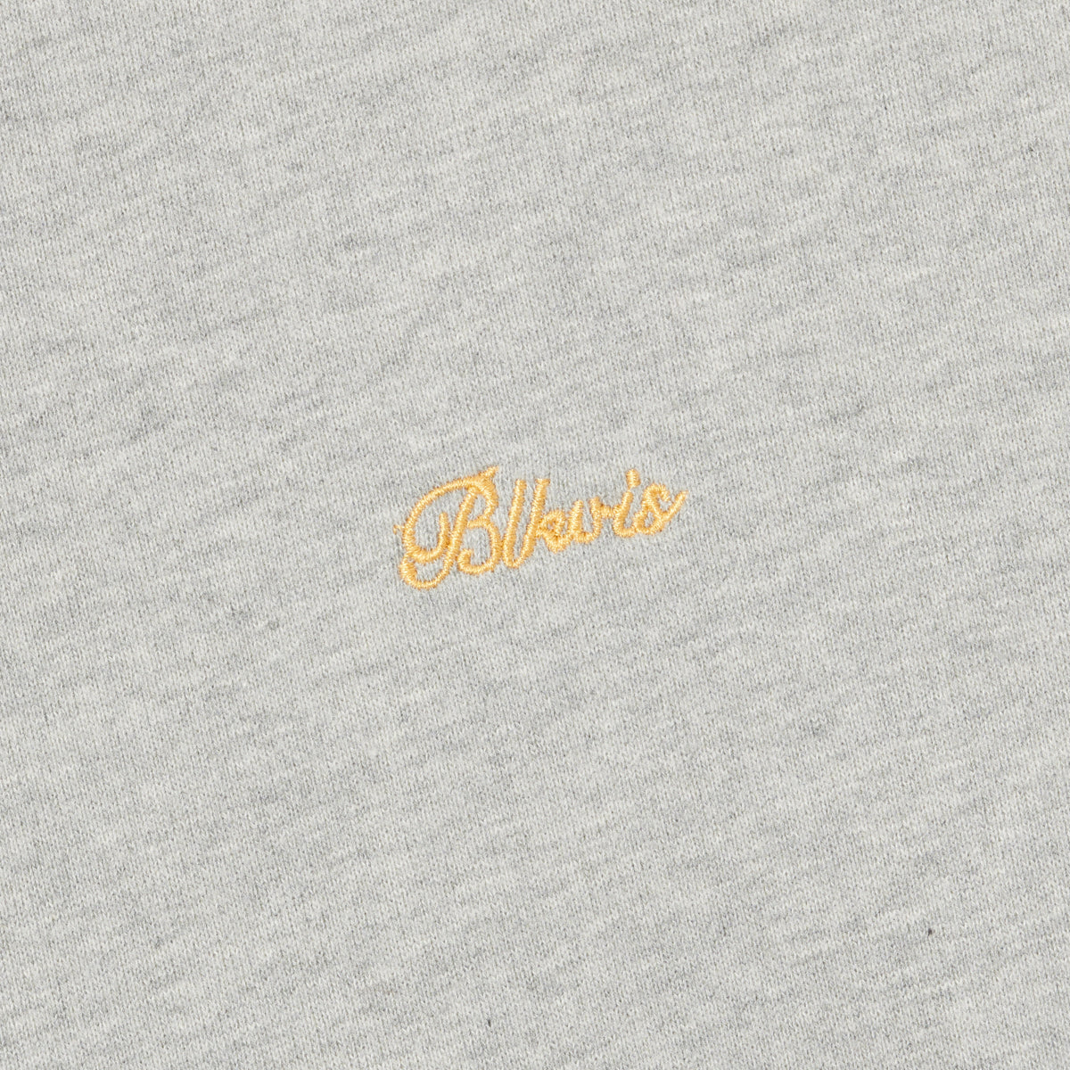 BLKVIS SCRIPT ZIP HOODY - MID GREY HEATHER