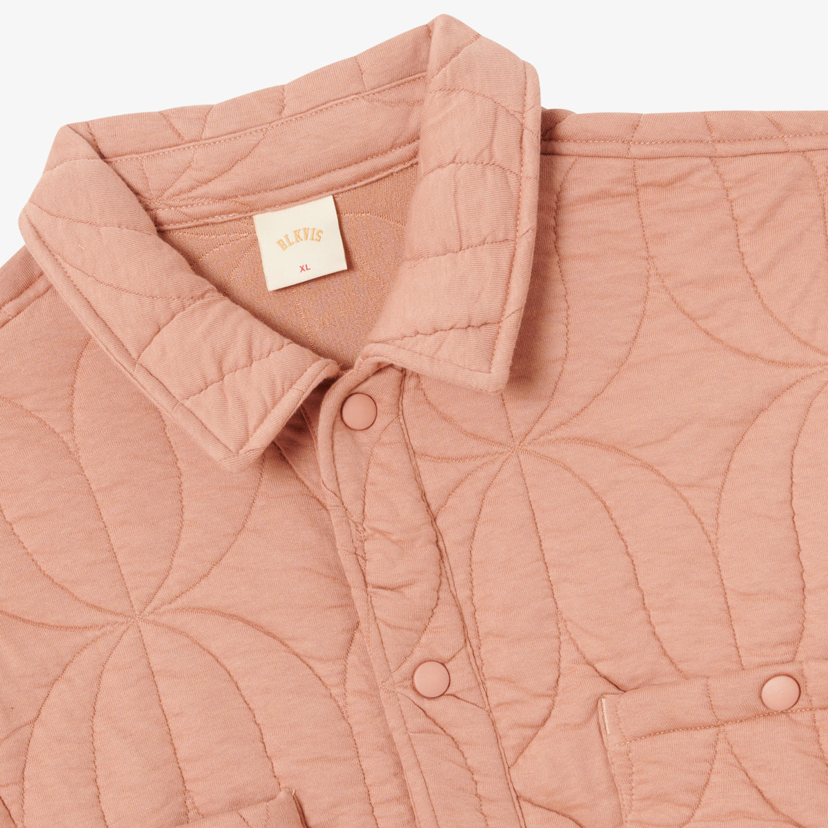 BLKVIS SCRIPT QUILTED SHIRT - CAFE AU LAIT