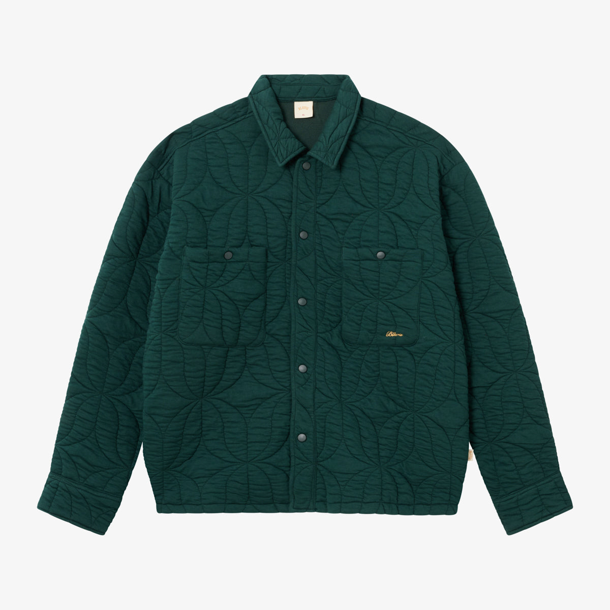 BLKVIS SCRIPT QUILTED SHIRT - DARKEST SPRUCE
