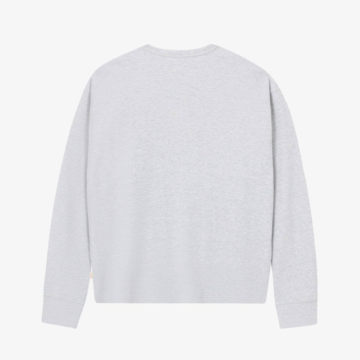 BLKVIS SCRIPT WAFFLE LONGSLEEVE - MID GREY HEATHER
