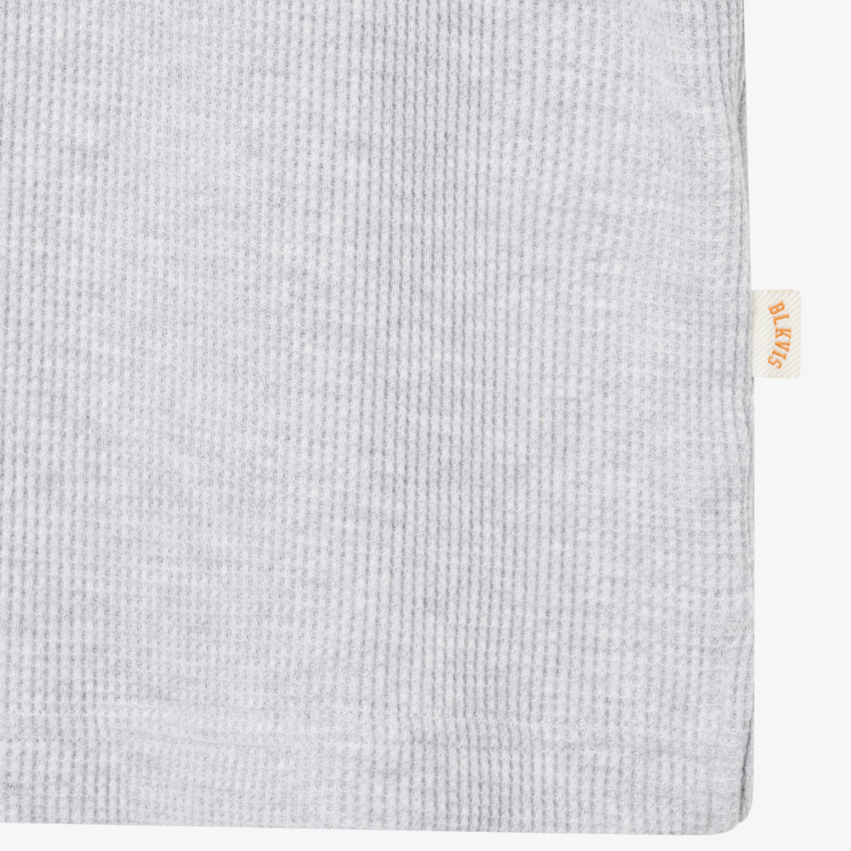 BLKVIS SCRIPT WAFFLE LONGSLEEVE - MID GREY HEATHER