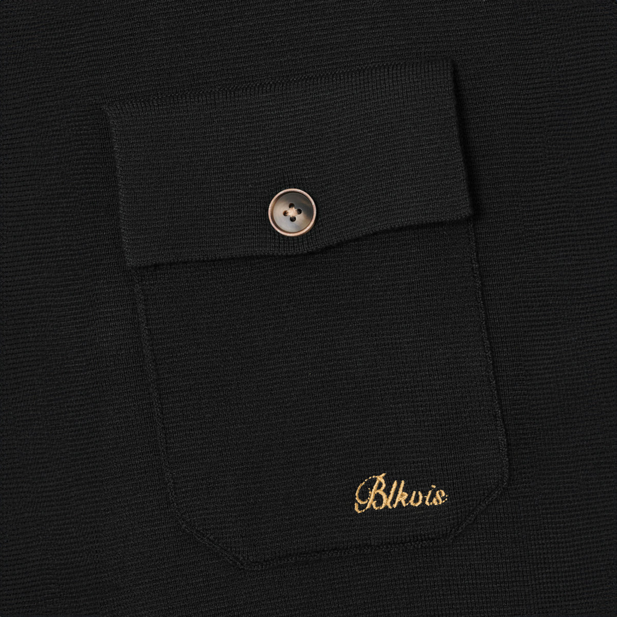 BLKVIS SCRIPT KNIT SHIRT - BLACK