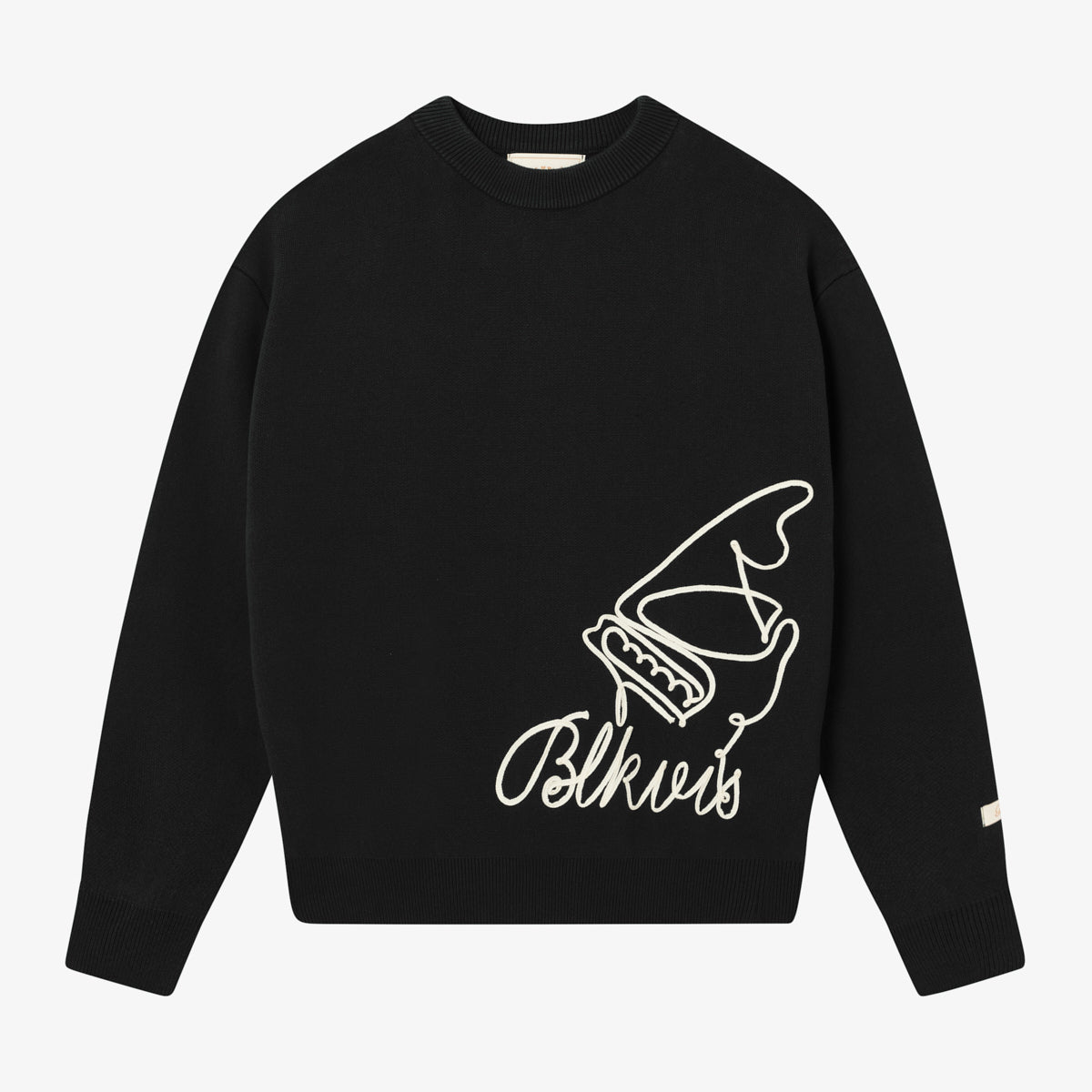 BLKVIS QUEUE KNITTED SWEATER - BLACK