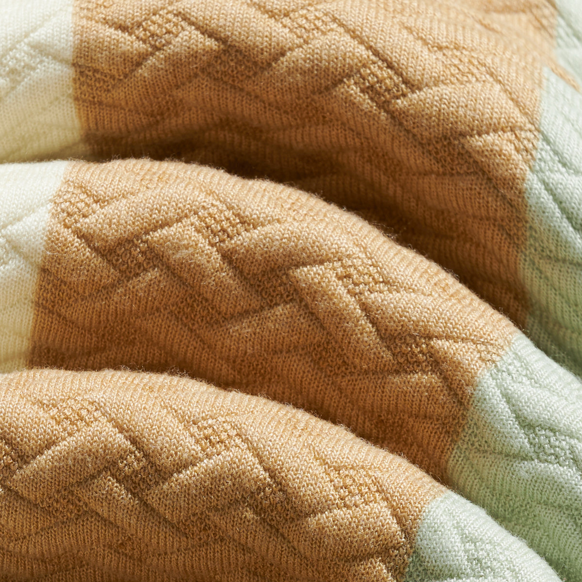 STRIPED QUILTED OVERSHIRT - LAUREL GREEN