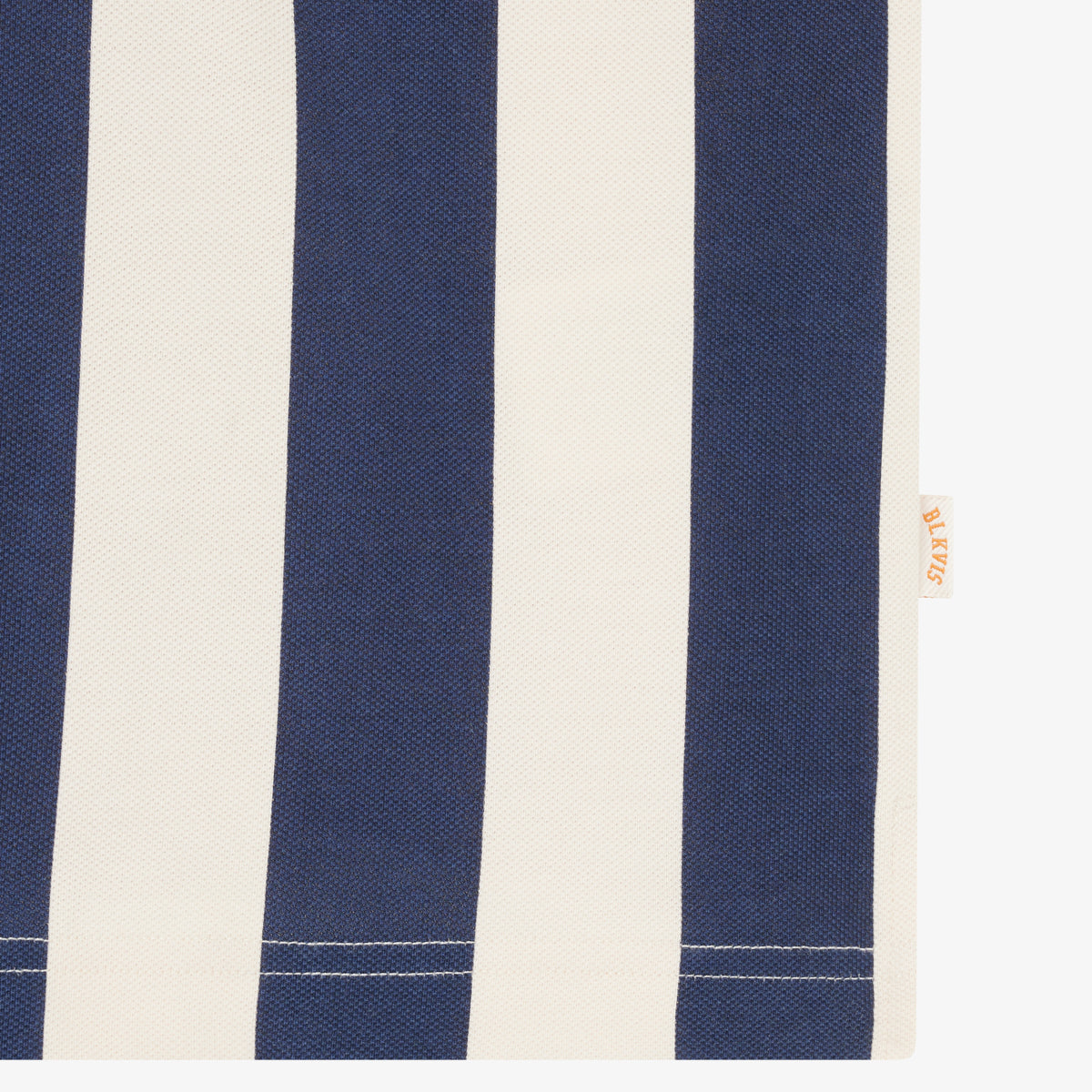 STRIPED PIQUÉE POLO - WHITECAP GRAY