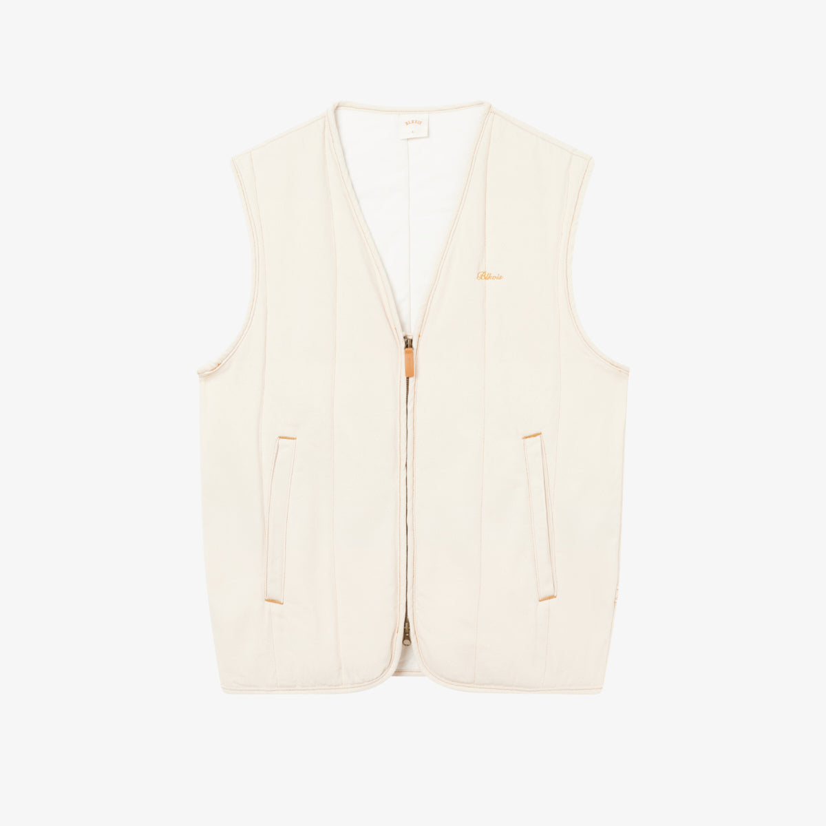 ECRU DENIM VEST - ECRU
