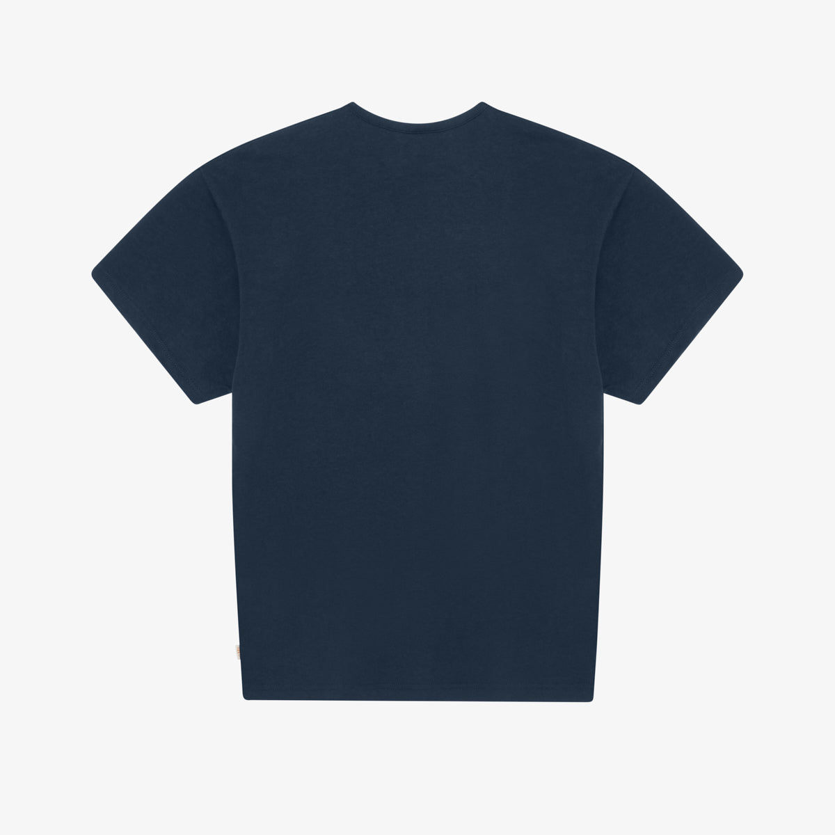 LINEN SCRIPT TEE - BLUEBERRY