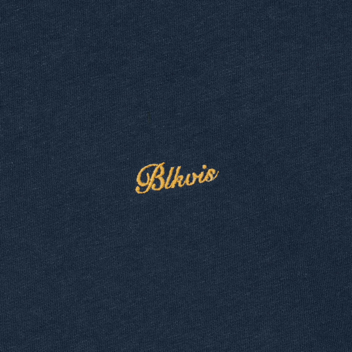 LINEN SCRIPT TEE - BLUEBERRY