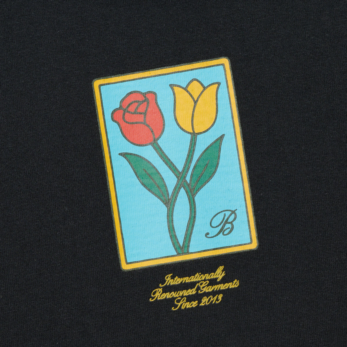 FLOWER TEE - BLACK