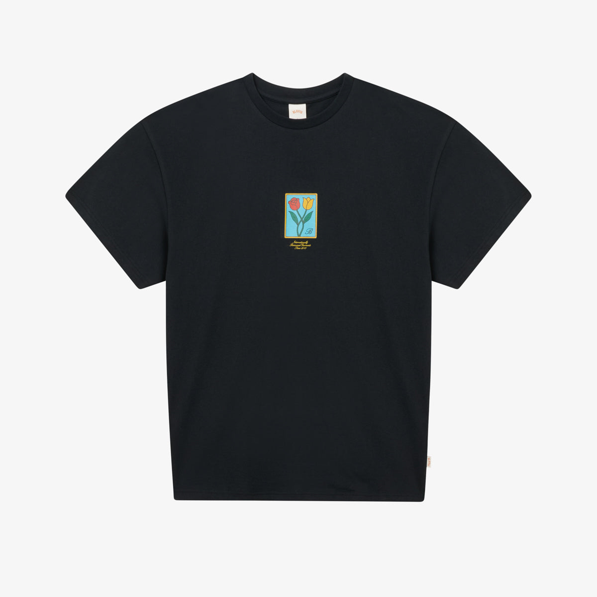 FLOWER TEE - BLACK