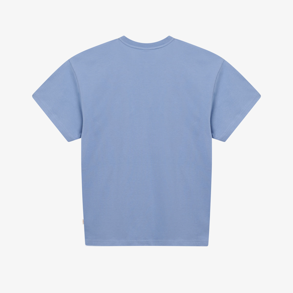 SCRIPT TEE - STONE WASH BLUE