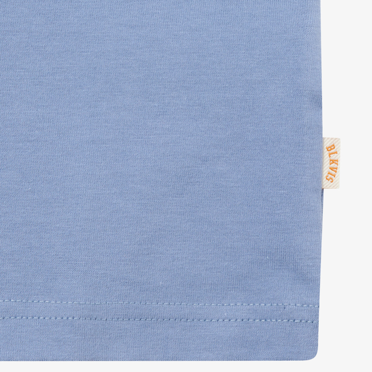 SCRIPT TEE - STONE WASH BLUE
