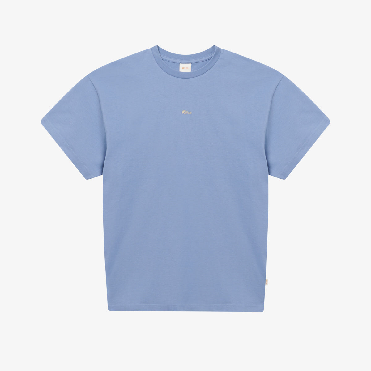 SCRIPT TEE - STONE WASH BLUE