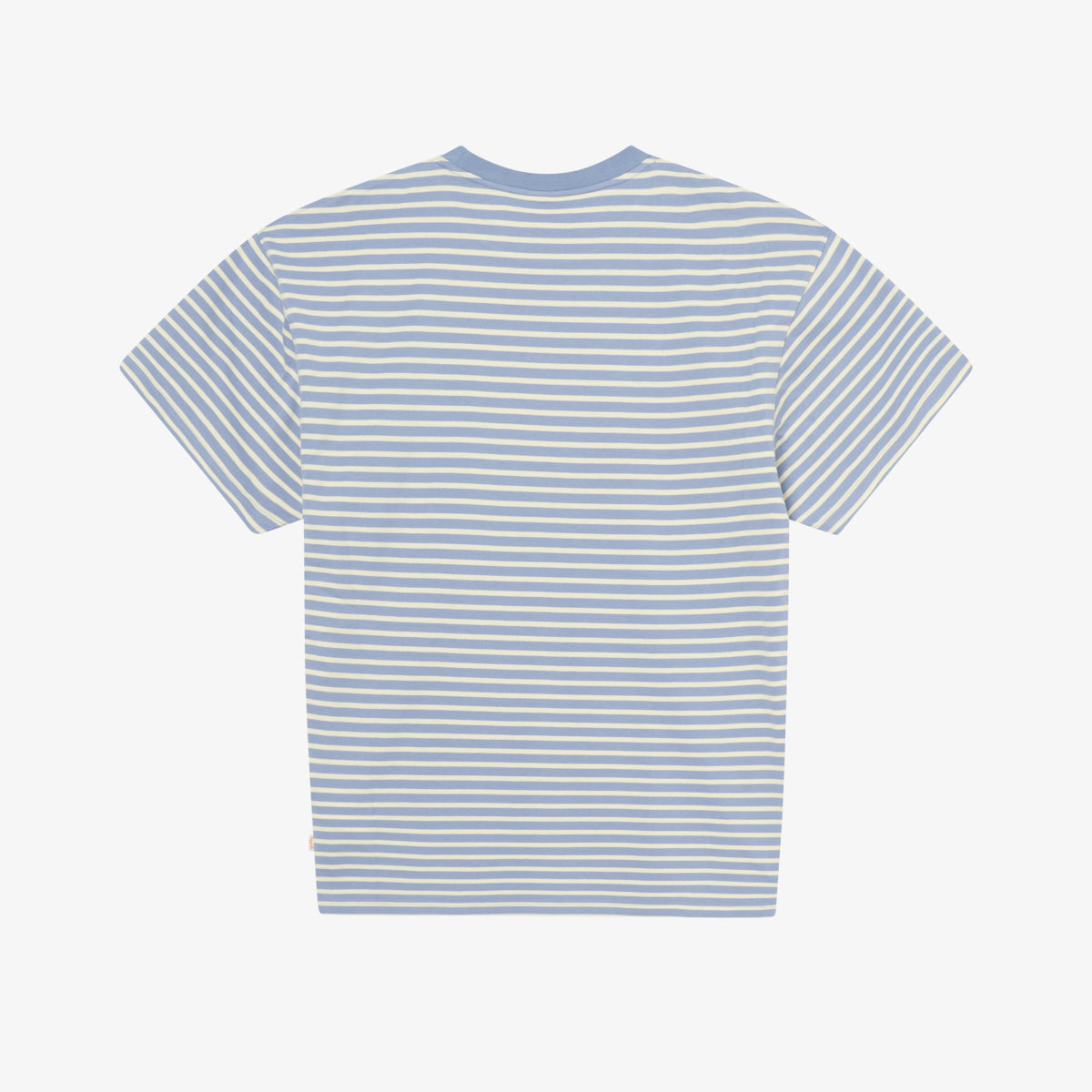 STRIPED TEE - STONE WASH BLUE