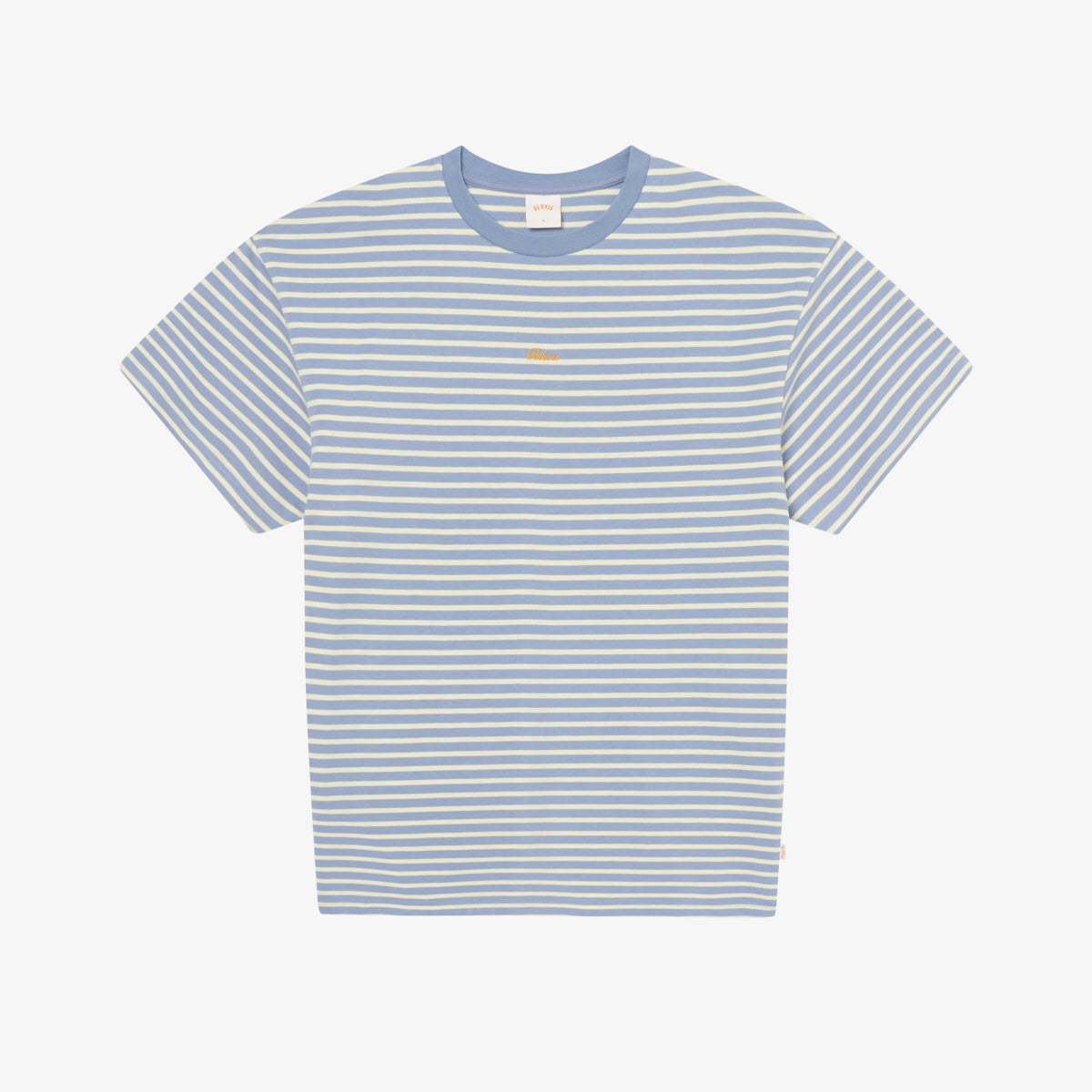 STRIPED TEE - STONE WASH BLUE