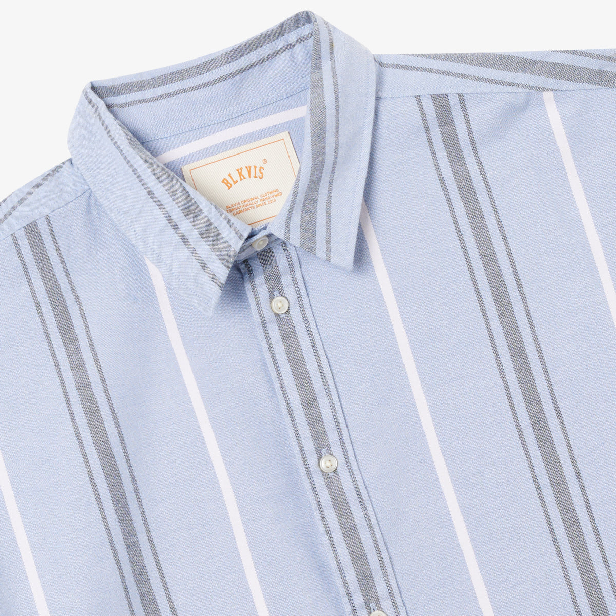 SCRIPT HEAVY SHIRT - STONE WASH BLUE