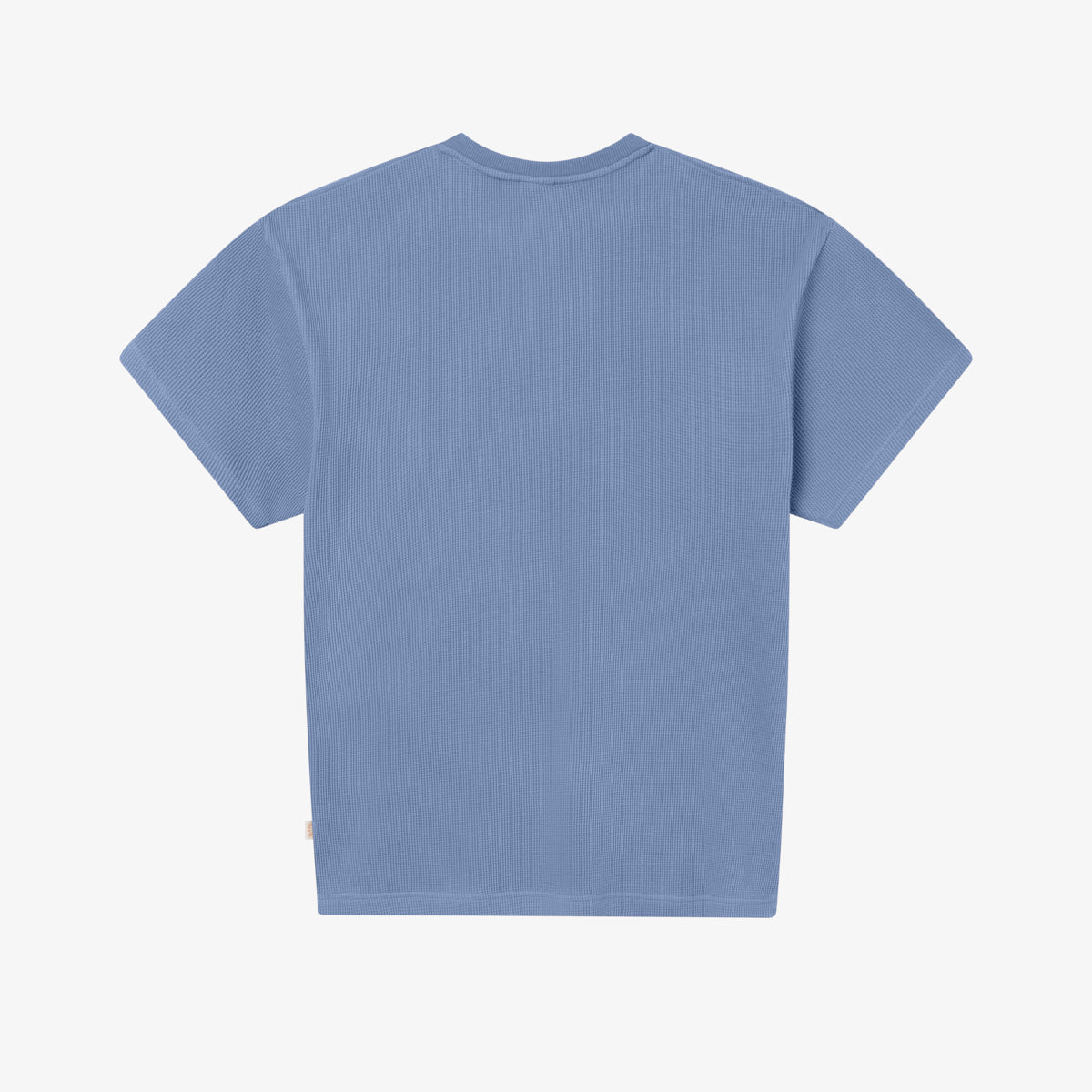 WAFFLE HENLEY - STONE WASH BLUE