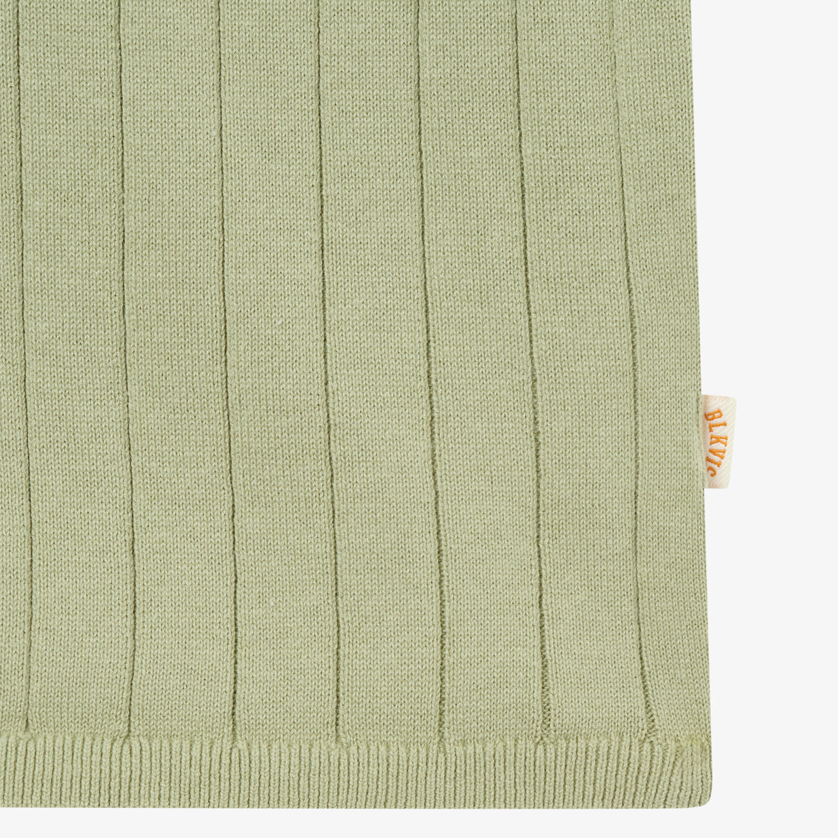 RIB KNITTED SLEEVELESS - TEA