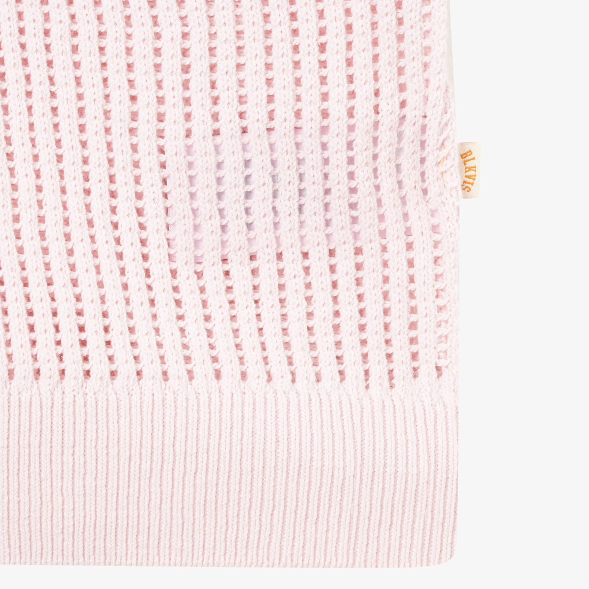 OPEN POINTELLE HENLEY POLO - CRADLE PINK