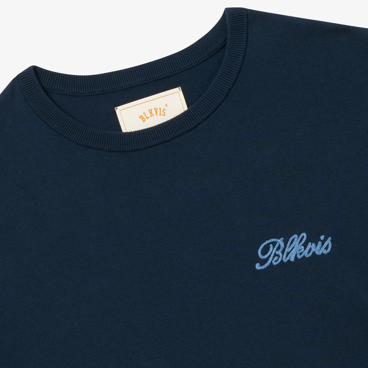 KNITTED TEE - BLUEBERRY