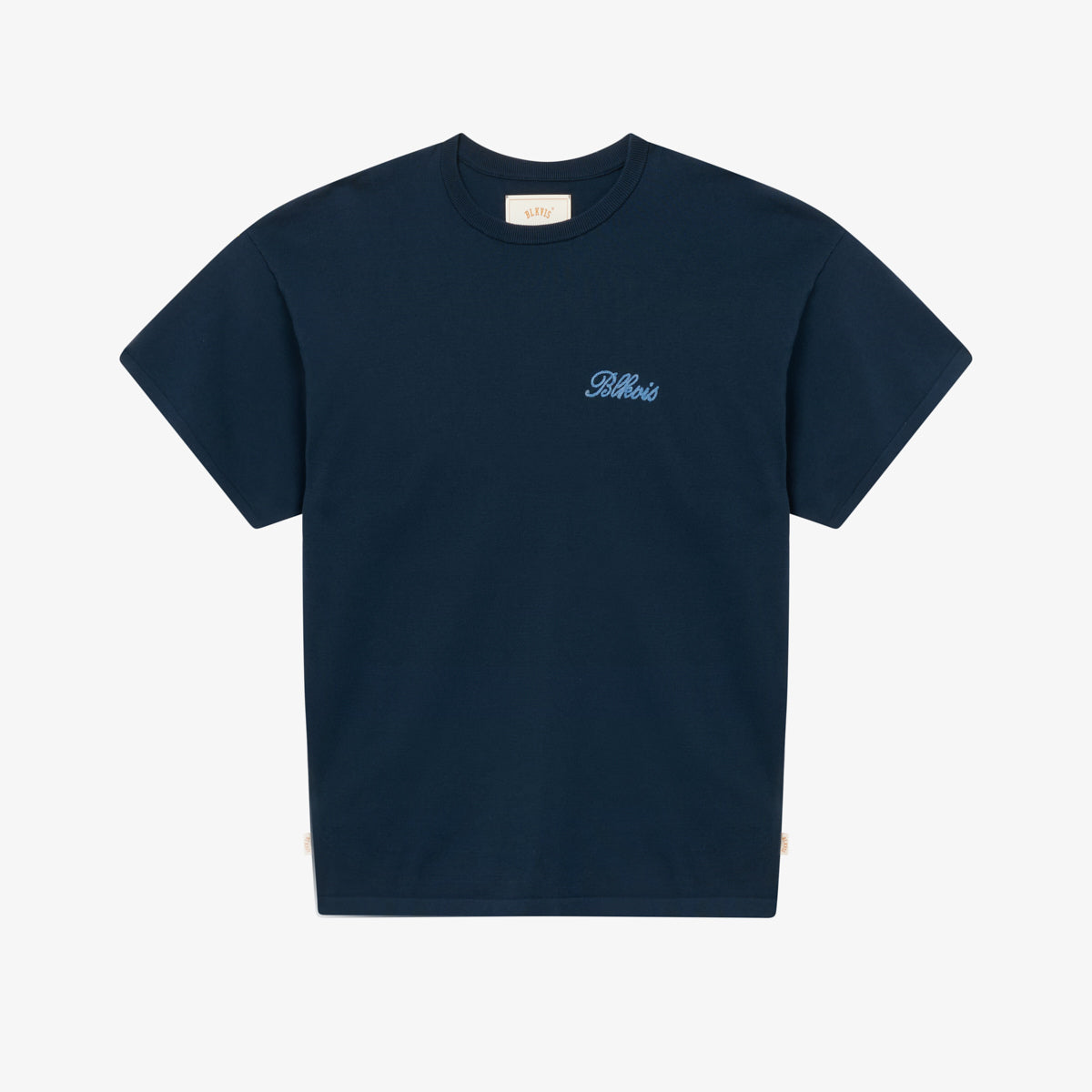 KNITTED TEE - BLUEBERRY