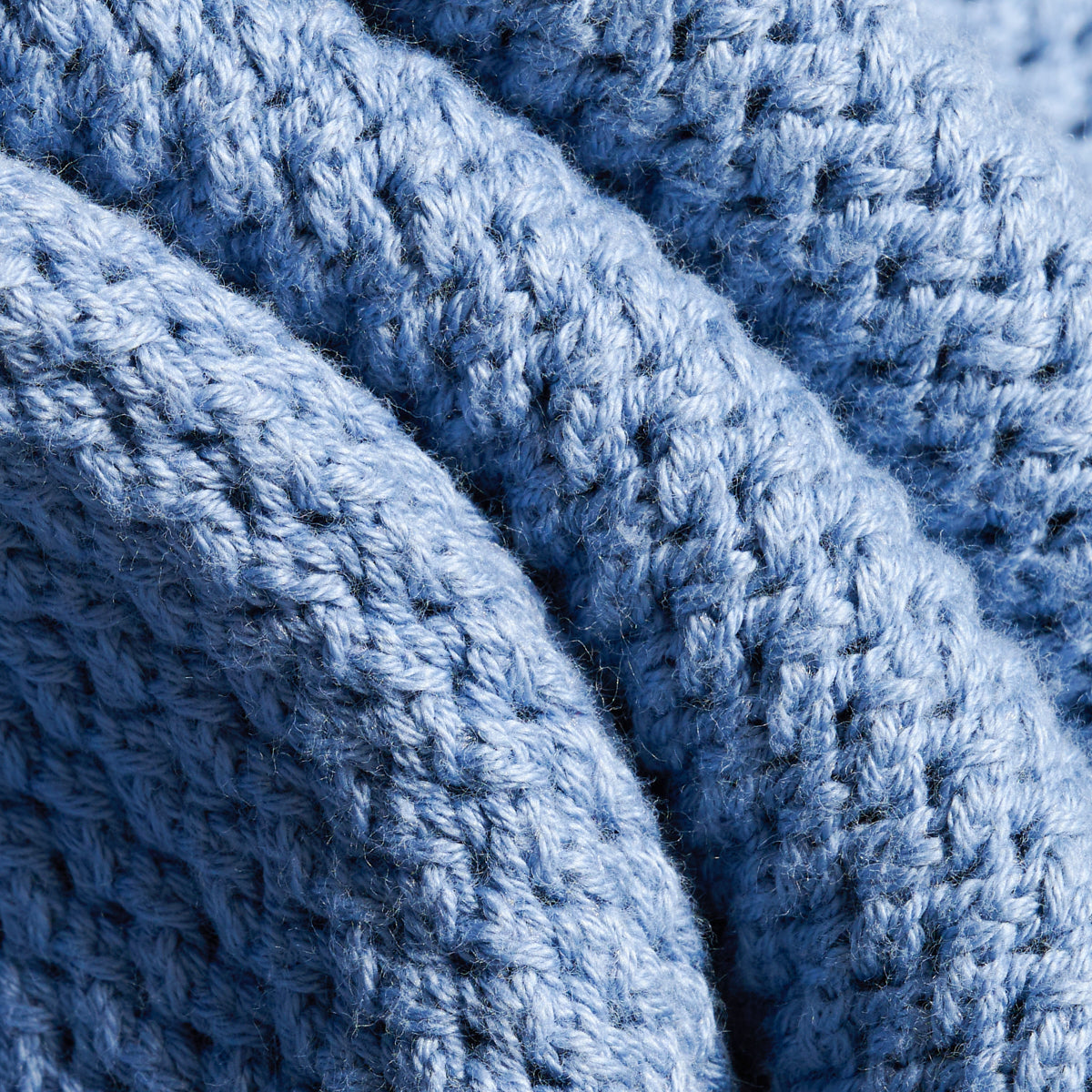 LACE POINTELLE CARDIGAN - STONE WASH BLUE