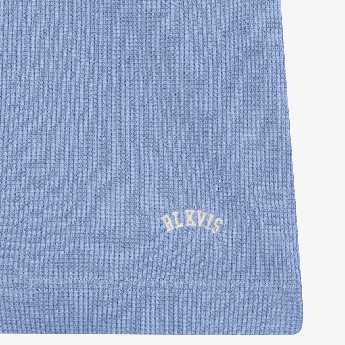 WAFFLE SHORTS - STONE WASH BLUE