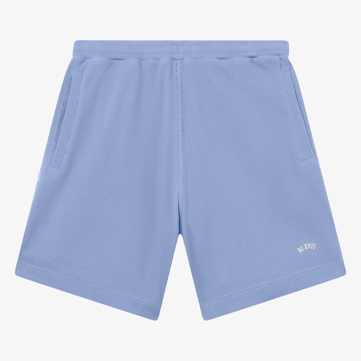WAFFLE SHORTS - STONE WASH BLUE