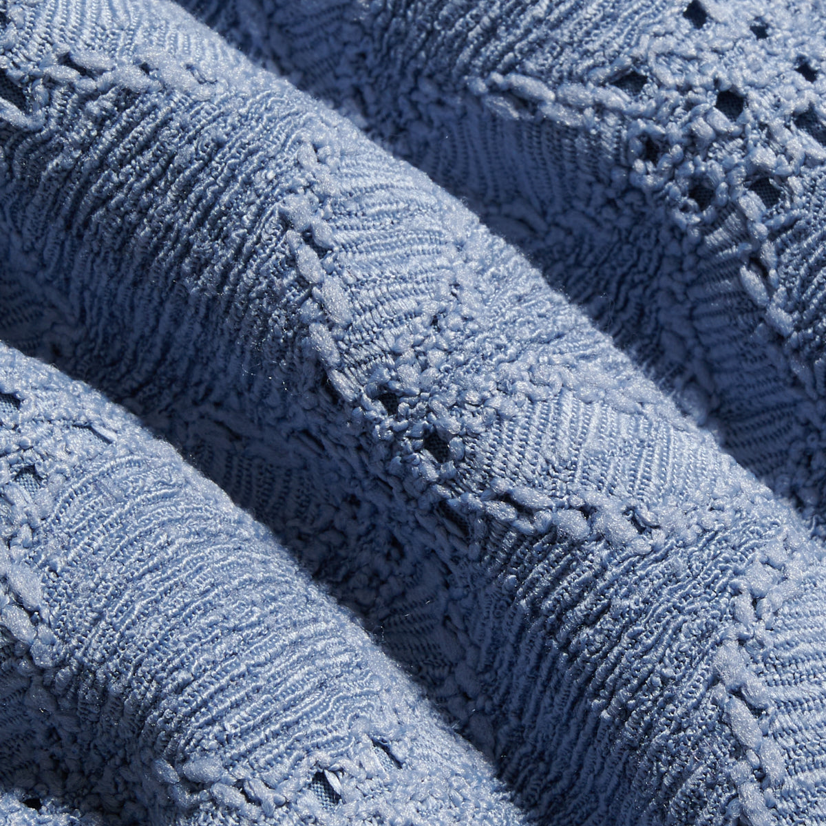 LACE SHORTS - STONE WASH BLUE