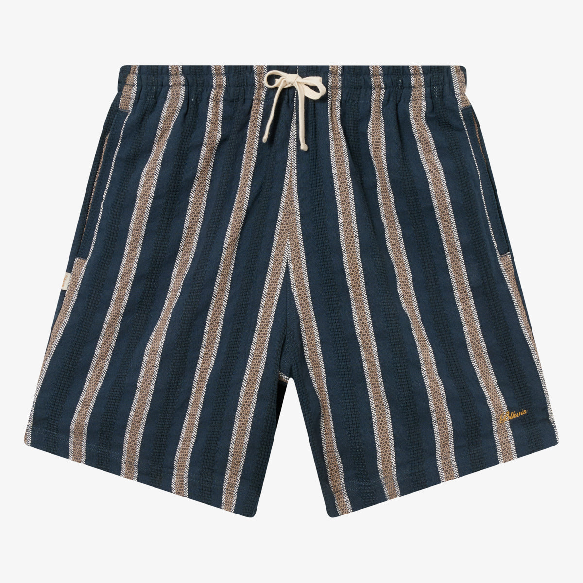 STRUCTURED JAQUARD SHORTS - BLUEBERRY