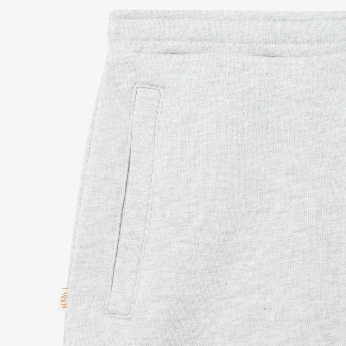 SCRIPT SWEATSHORTS - ECRU GREY HEATHER